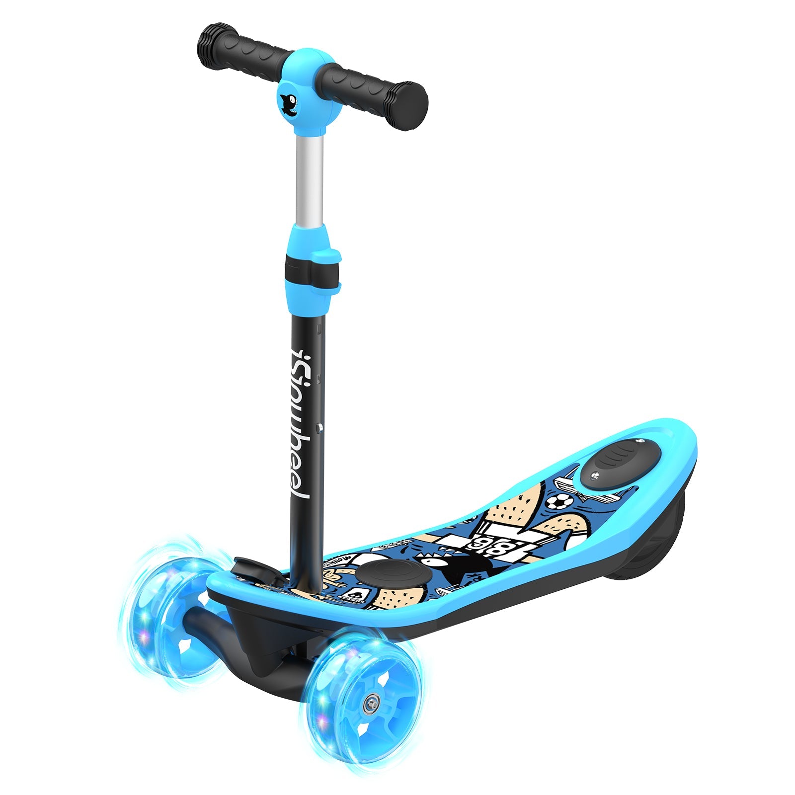isinwheel® Mini trottinette électrique à 3 roues pour enfants