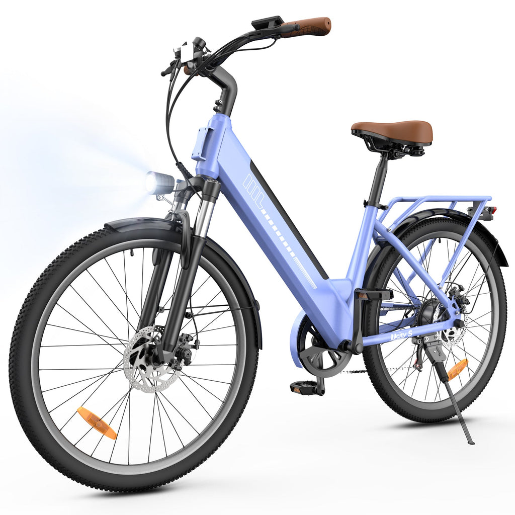 isinwheel UCityS Vélo électrique à cadre bas, batterie amovible, 88 km d’autonomie