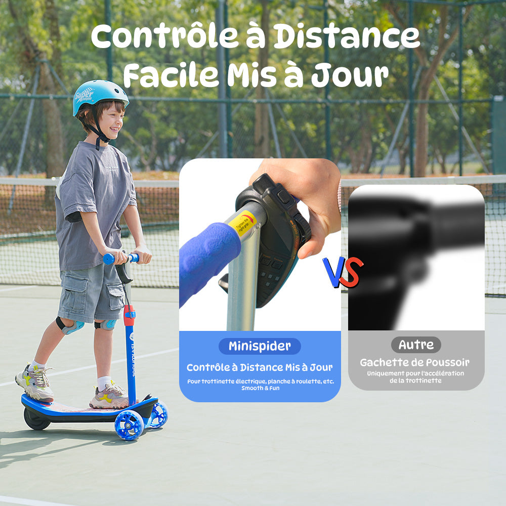 isinwheel MiniSpider trottinette électrique 2 en 1 pour enfants