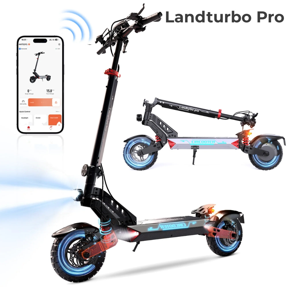 isinwheel® S-NOVA Pro Trottinette électrique tout-terrain 1000W