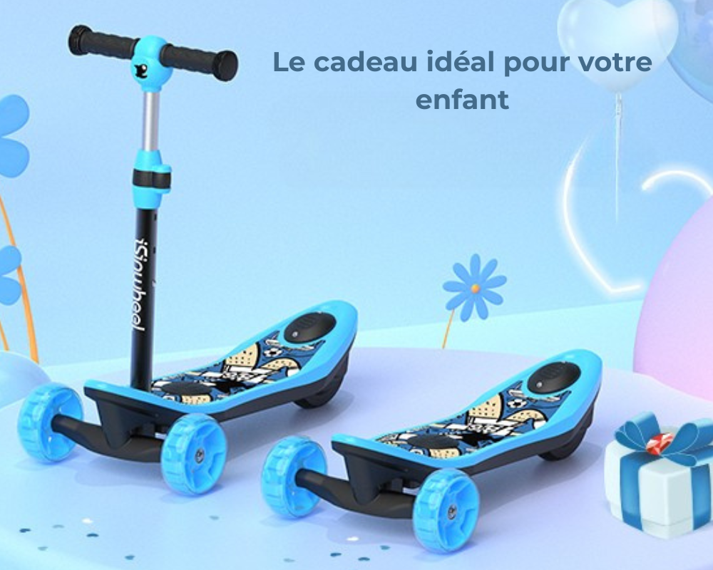 isinwheel MiniSpider trottinette électrique 2 en 1 pour enfants