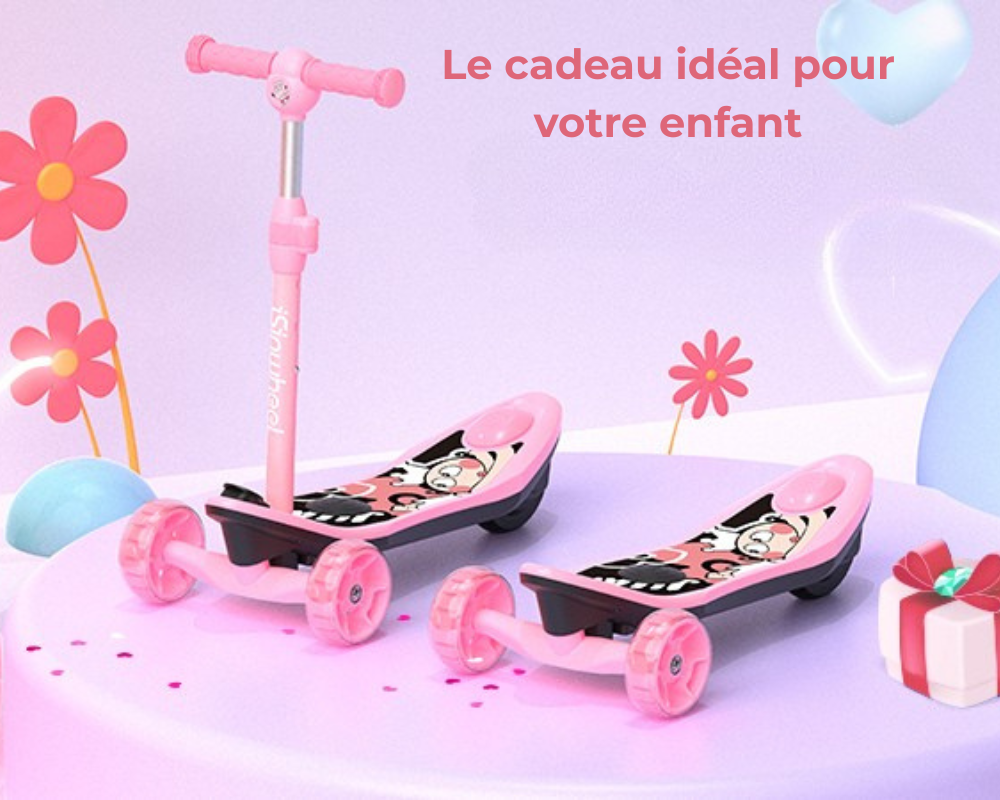 isinwheel MiniSpider trottinette électrique 2 en 1 pour enfants