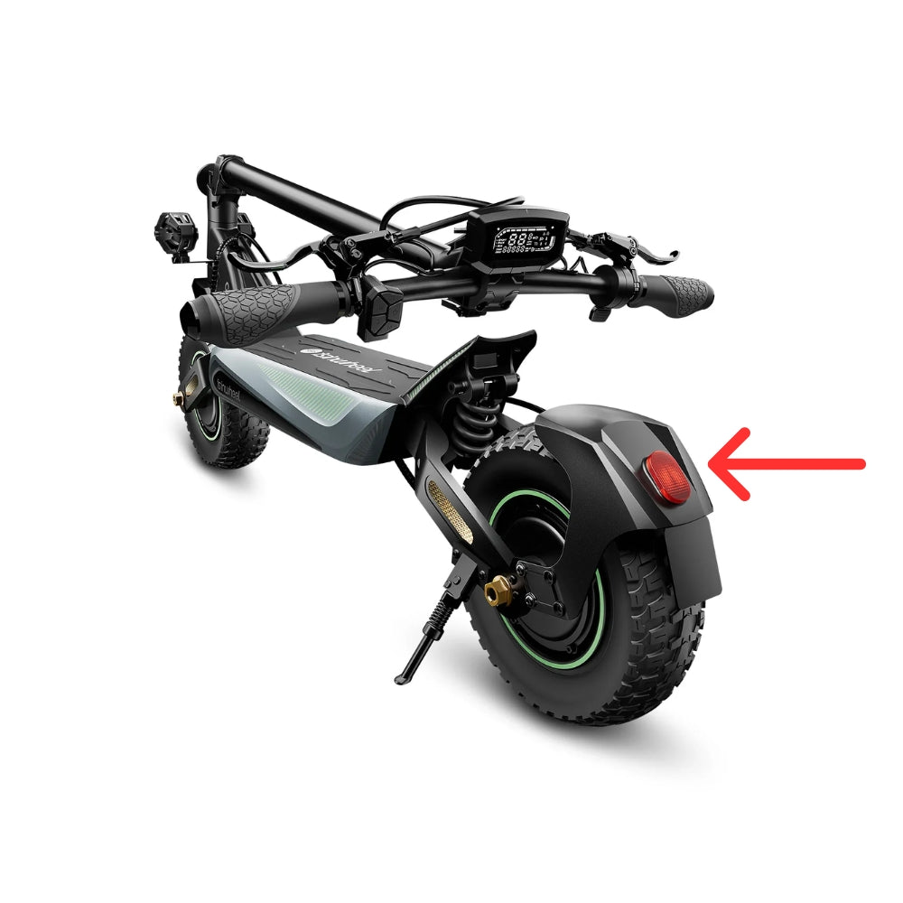 Garde-boue arrière et feu arrière, pièces de rechange pour scooter électrique, compatibles avec GT4
