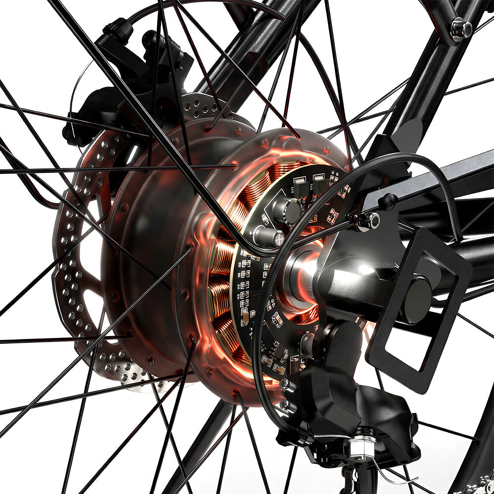 isinwheel UCityS Vélo électrique à cadre bas, batterie amovible, 88 km d’autonomie