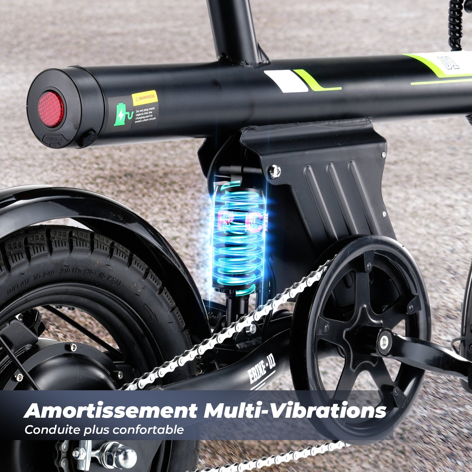 U1 Vélo électrique portable pour les déplacements urbains