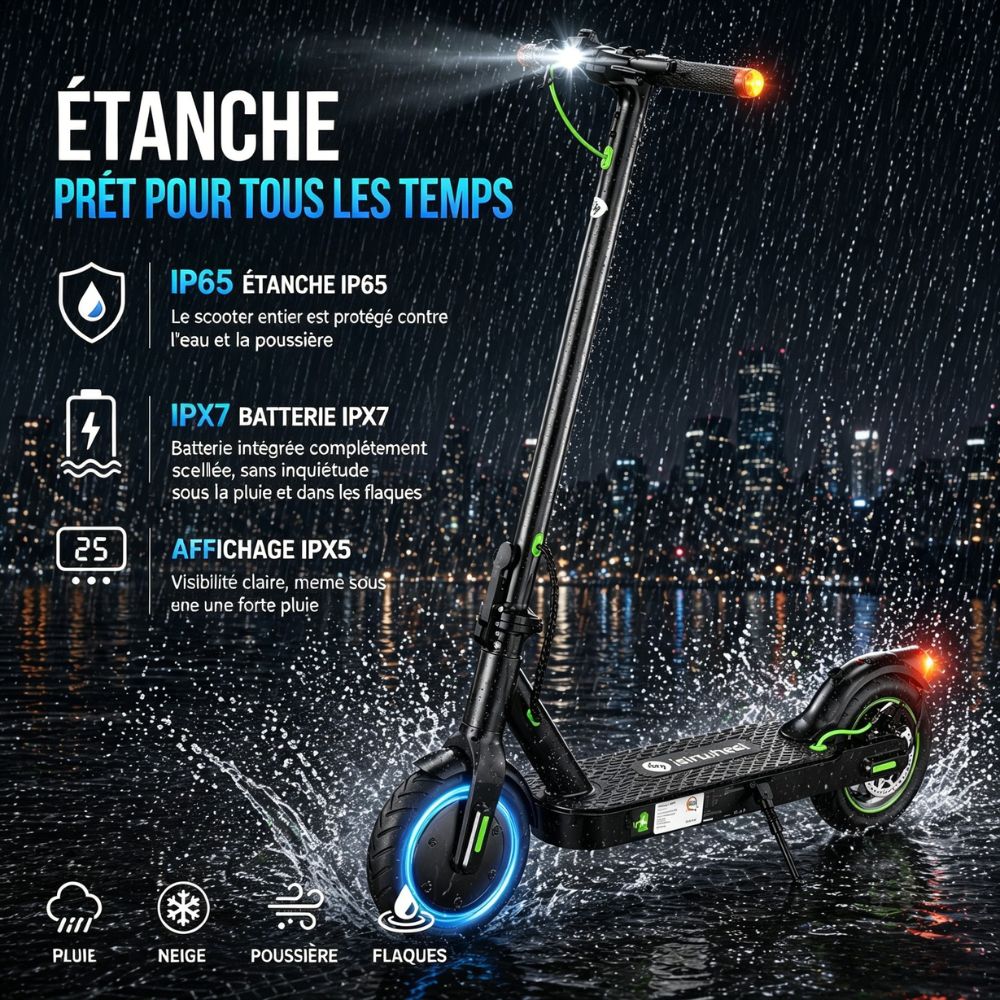 isinwheel® S9 Trottinette électrique 350W