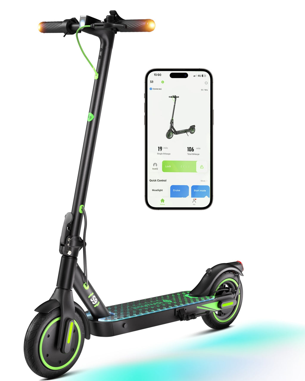 isinwheel® S9 Trottinette électrique 350W