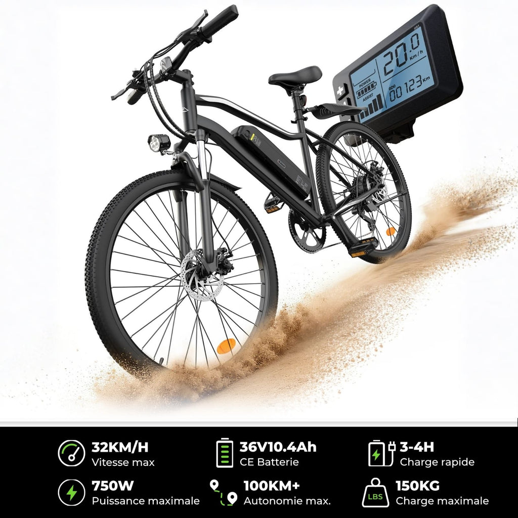 U4 Vélo Électrique Pliant - Batterie Amovible