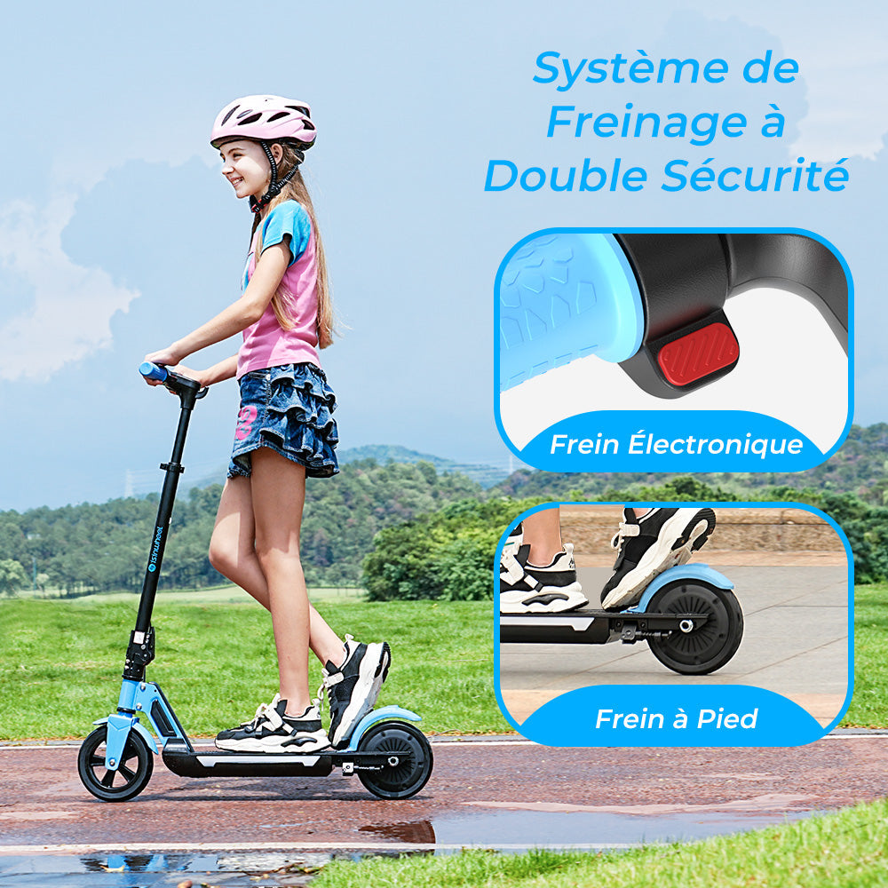 isinwheel® S7 Trotinette Électrique pour Enfants Réglable
