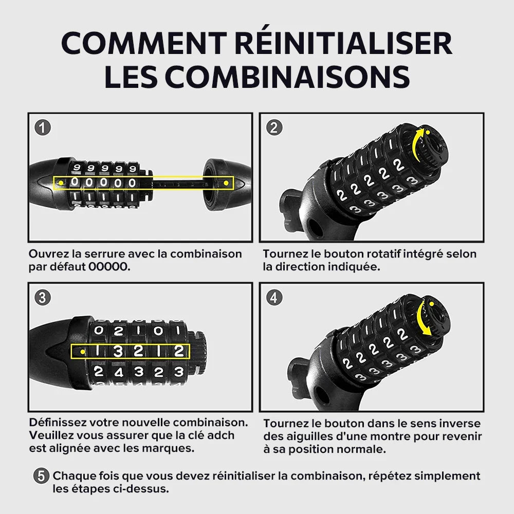 Antivol isinwheel® pour scooter ou vélo électrique + support de téléphone