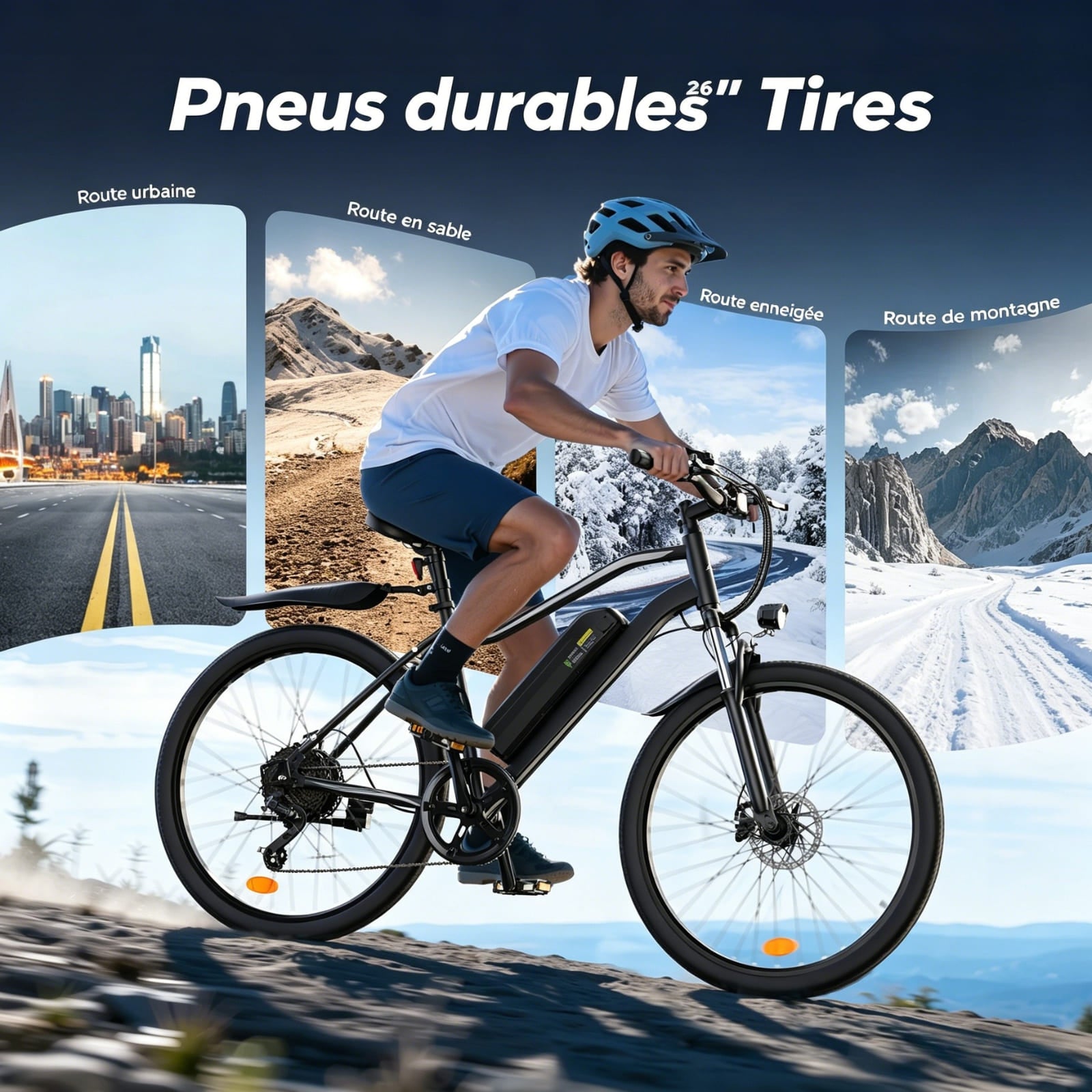 EB3 Vélo électrique tout-terrain pour la navette ou le hors-piste