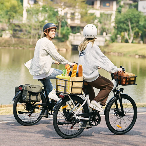 isinwheel UCityS Vélo électrique à cadre bas, batterie amovible, 88 km d’autonomie