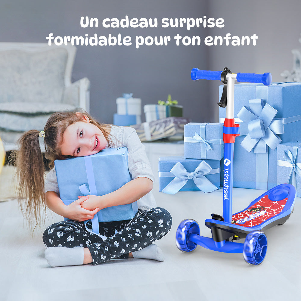 isinwheel MiniSpider trottinette électrique 2 en 1 pour enfants