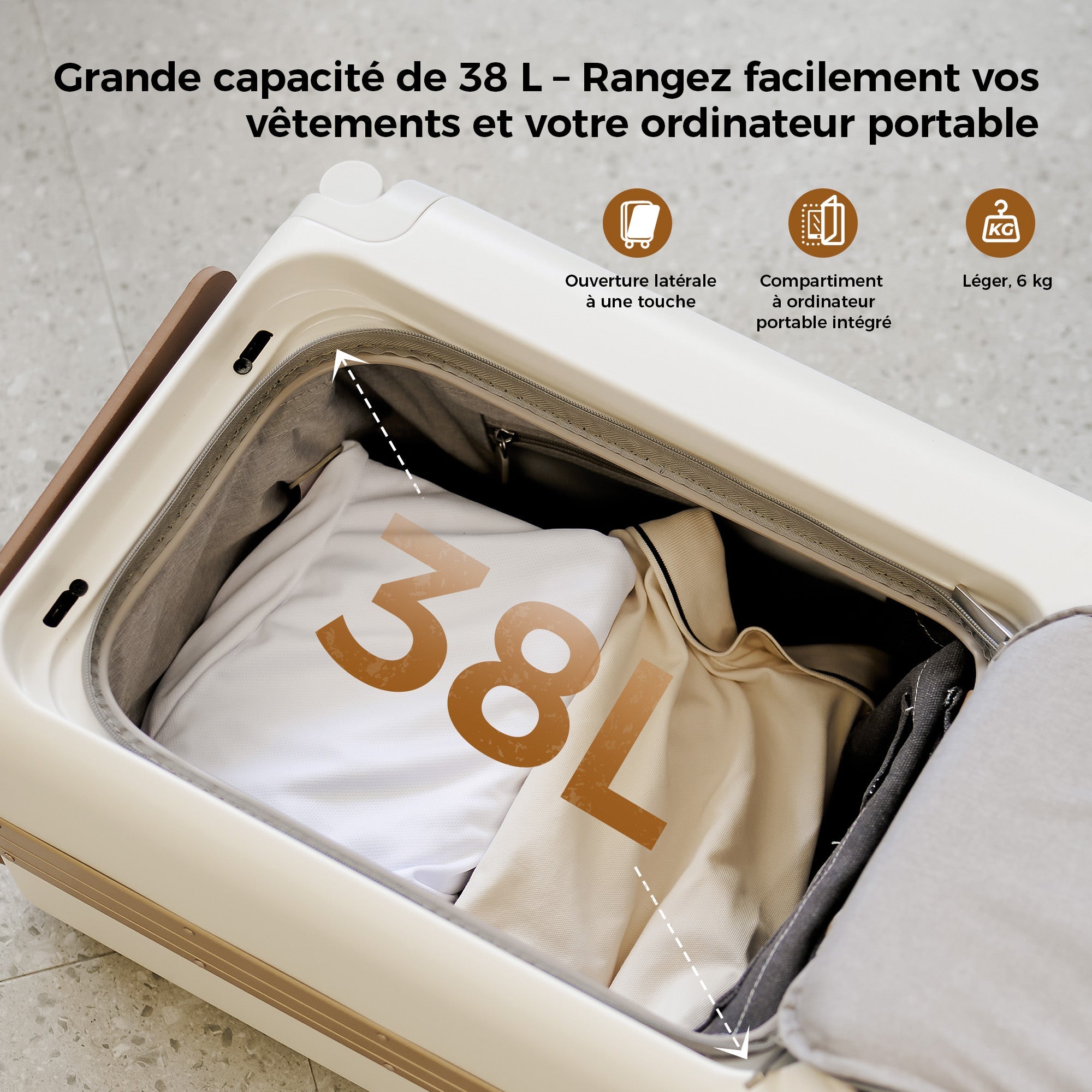 Valise Électrique 20" - Approuvée Compagnies Aériennes
