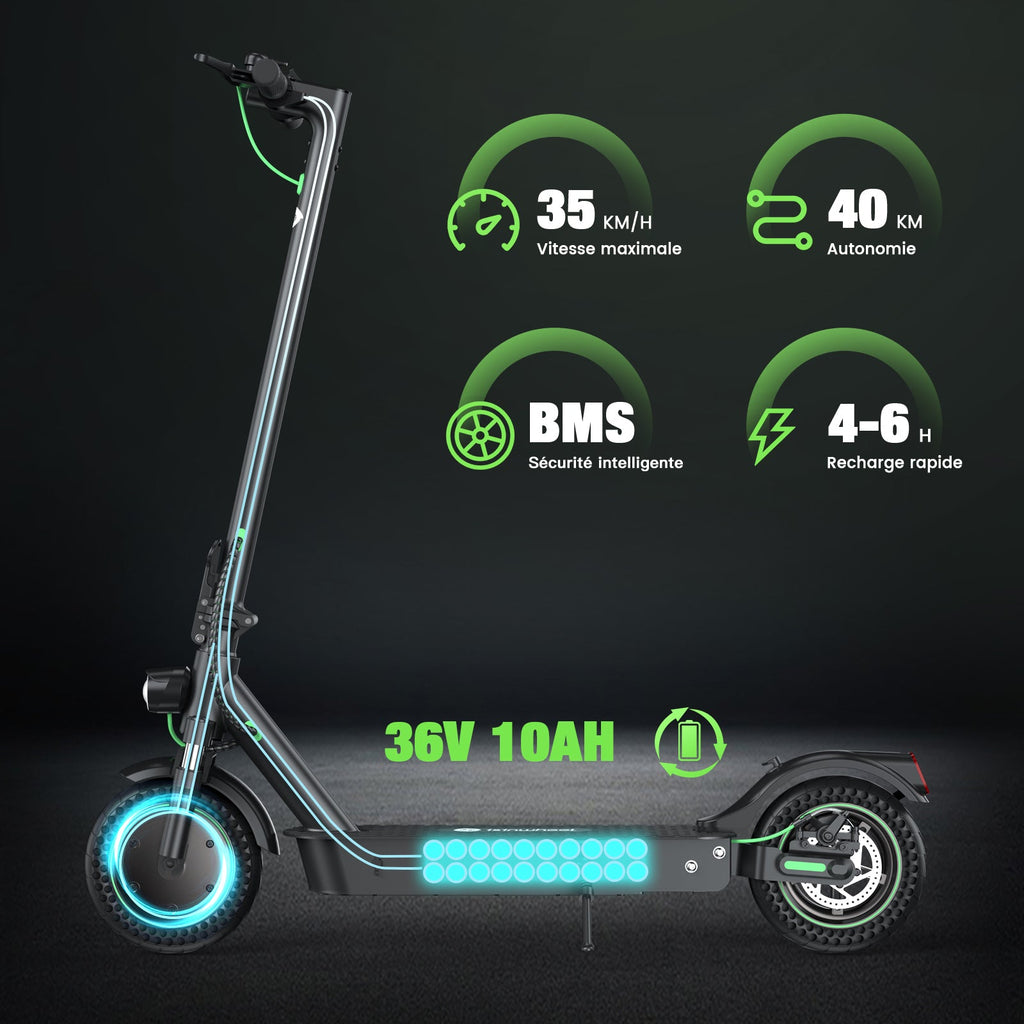 isinwheel® S9MAX Trottinette électrique 500W