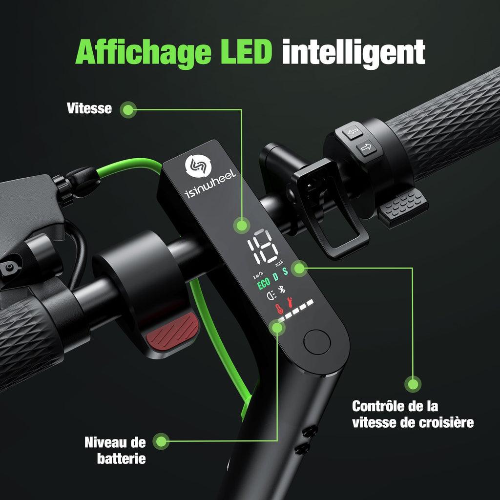 isinwheel® S9MAX Trottinette électrique 500W