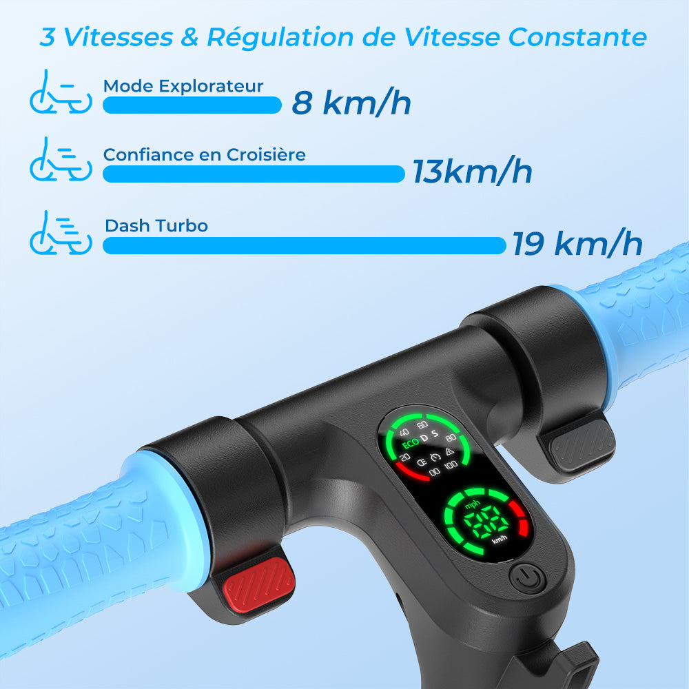 isinwheel® S7 Trotinette Électrique pour Enfants Réglable