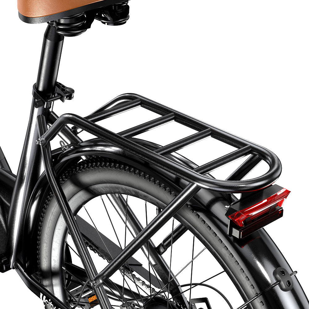 isinwheel UCityS Vélo électrique à cadre bas, batterie amovible, 88 km d’autonomie