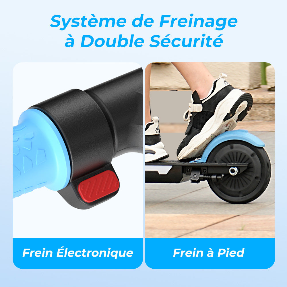 isinwheel® S7 Trotinette Électrique pour Enfants Réglable