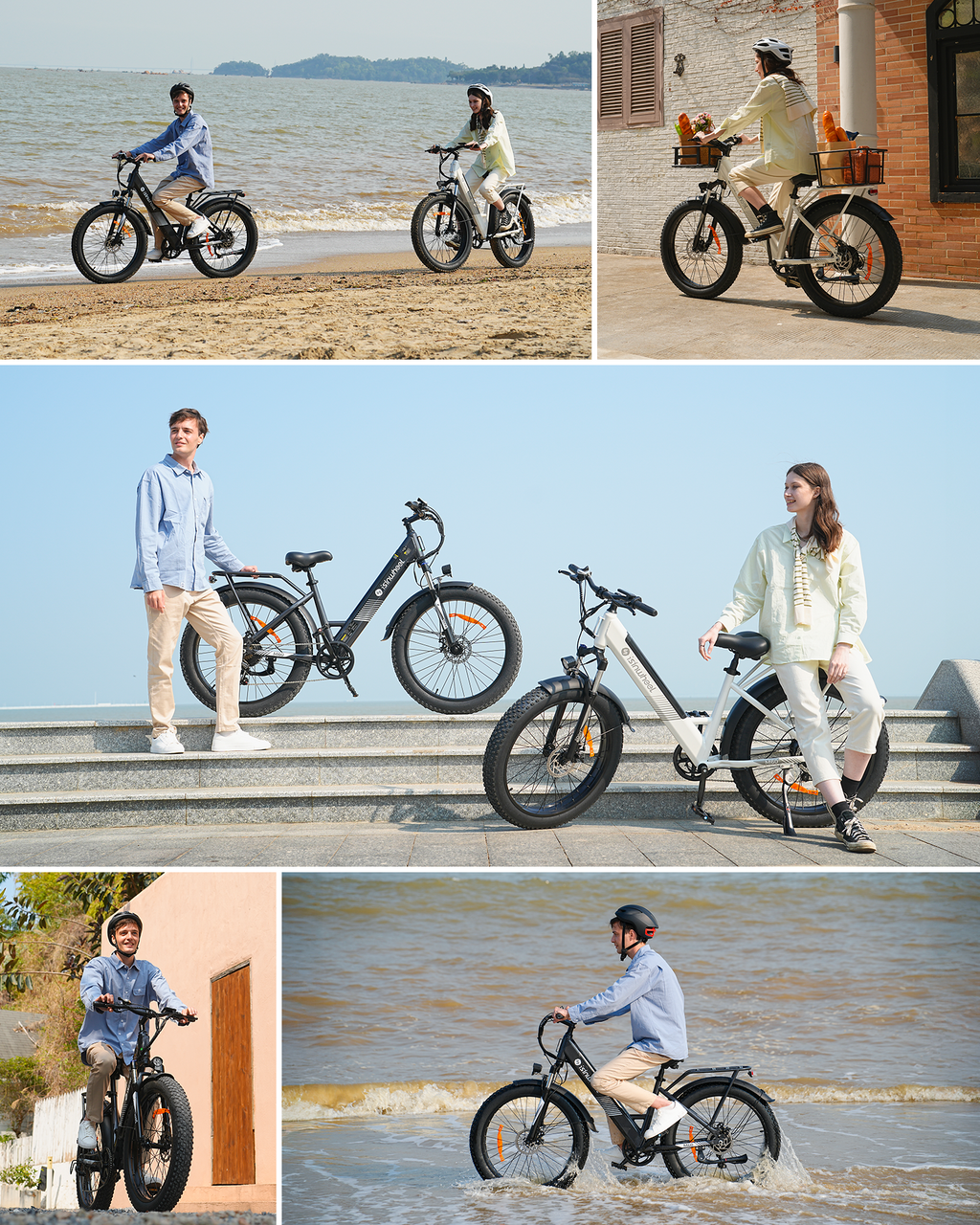 Fat Bike M60 Puissant : Pneus Tout-Terrain, 105km d'Autonomie & Batterie Amovible