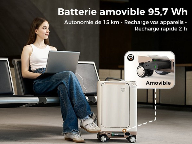 Valise Électrique 20" - Approuvée Compagnies Aériennes