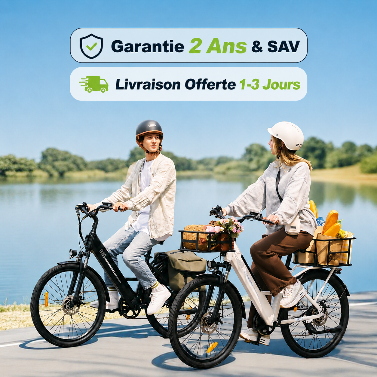 isinwheel UCityS Vélo électrique à cadre bas, batterie amovible, 88 km d’autonomie