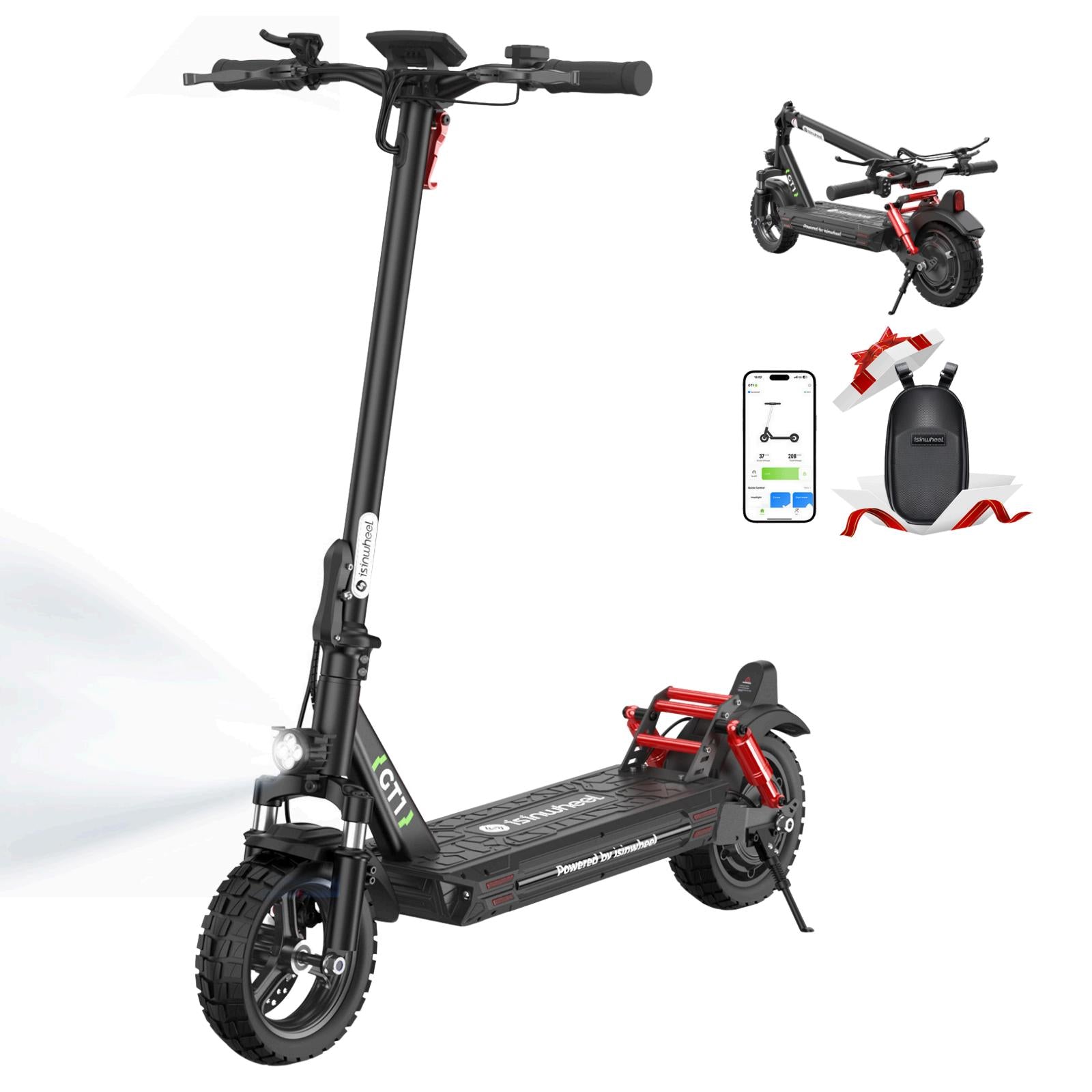 isinwheel GT1 Trottinette électrique tout terrain 800W