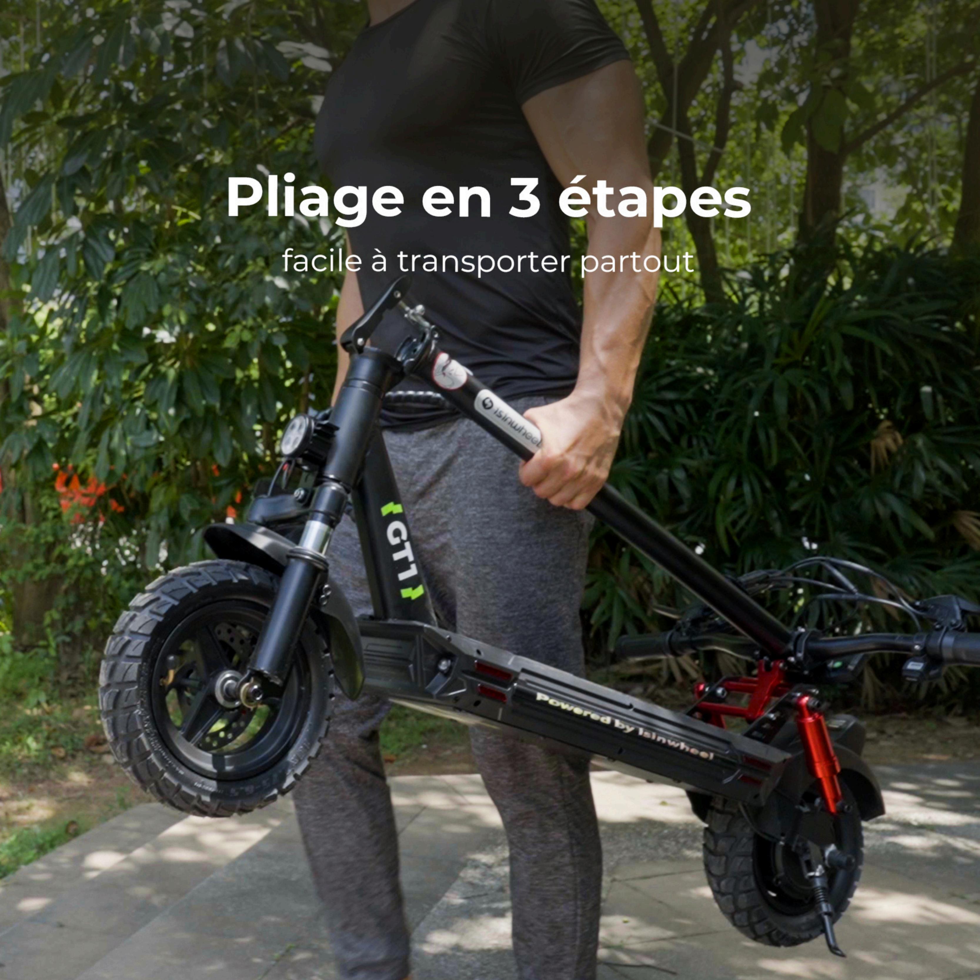 isinwheel GT1 Trottinette électrique tout terrain 800W