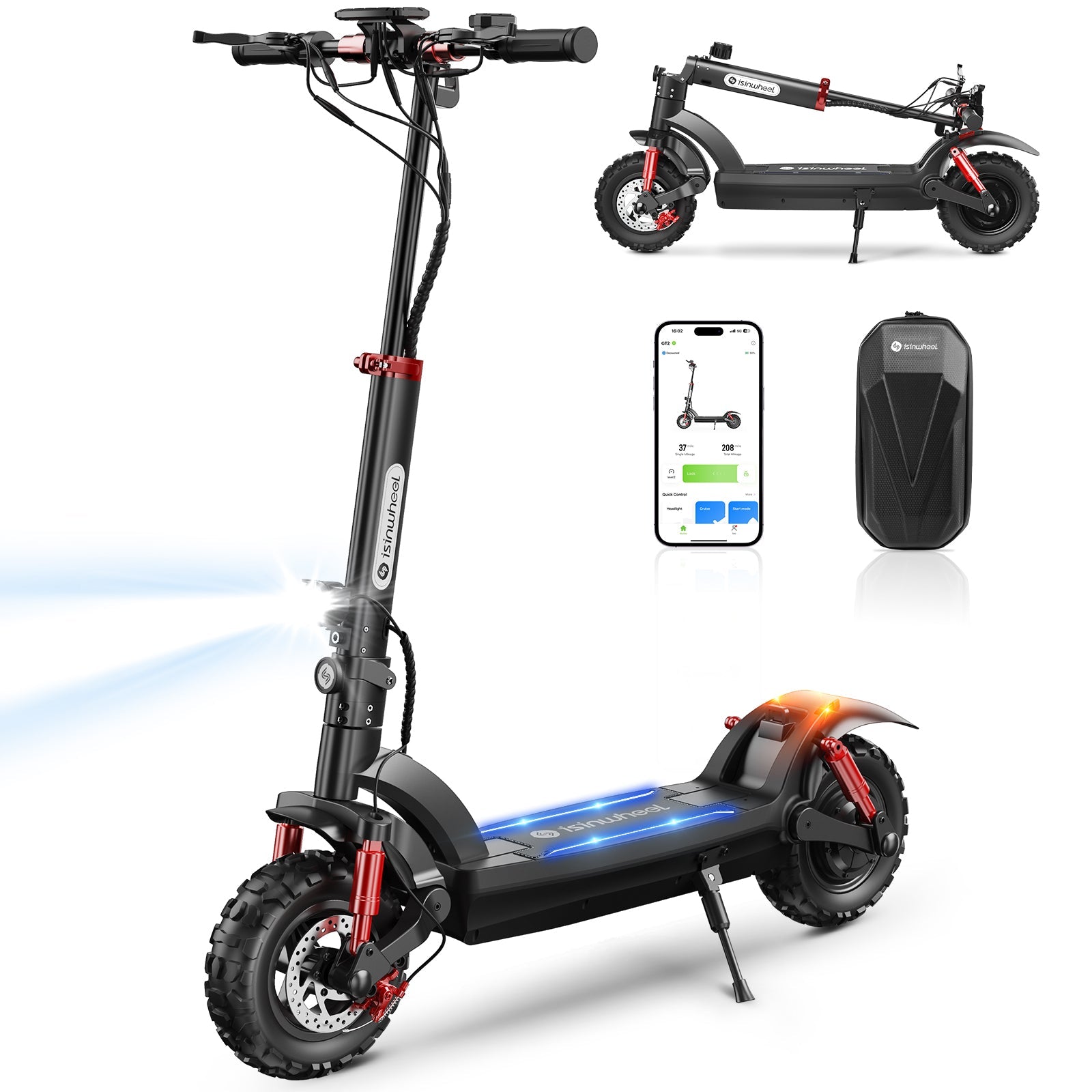 isinwheel GT2  Trottinette électrique tout-terrain 1200W
