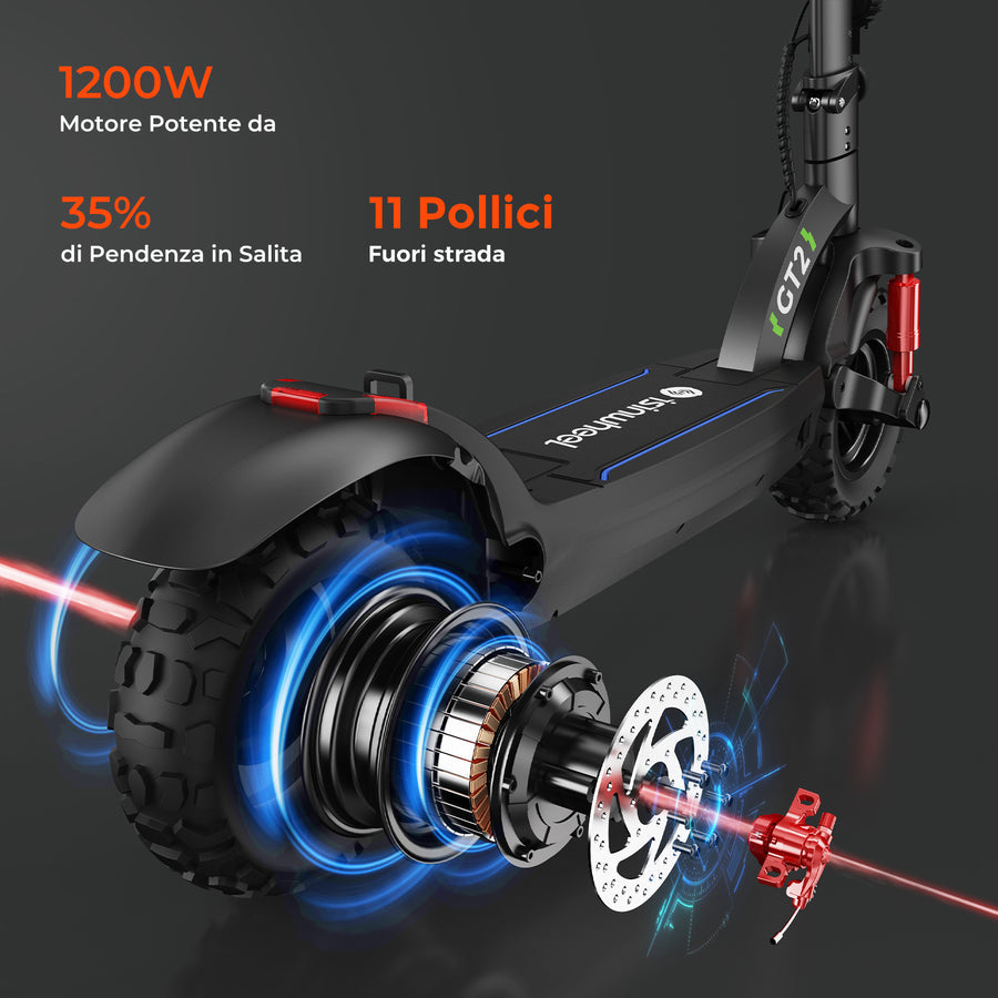 isinwheel GT2  Trottinette électrique tout-terrain 1200W