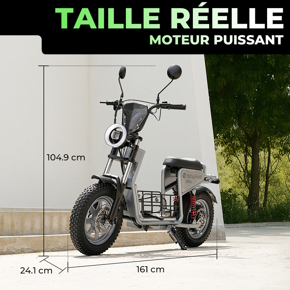 isinwheel H7Pro Trottinette électrique 1200W avec siège