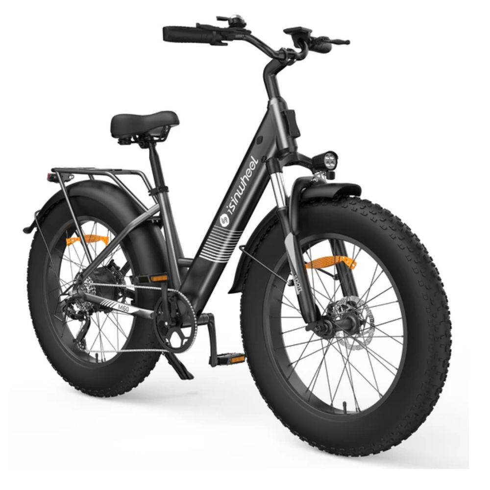 Fat Bike M60 Puissant : Pneus Tout-Terrain, 105km d'Autonomie & Batterie Amovible