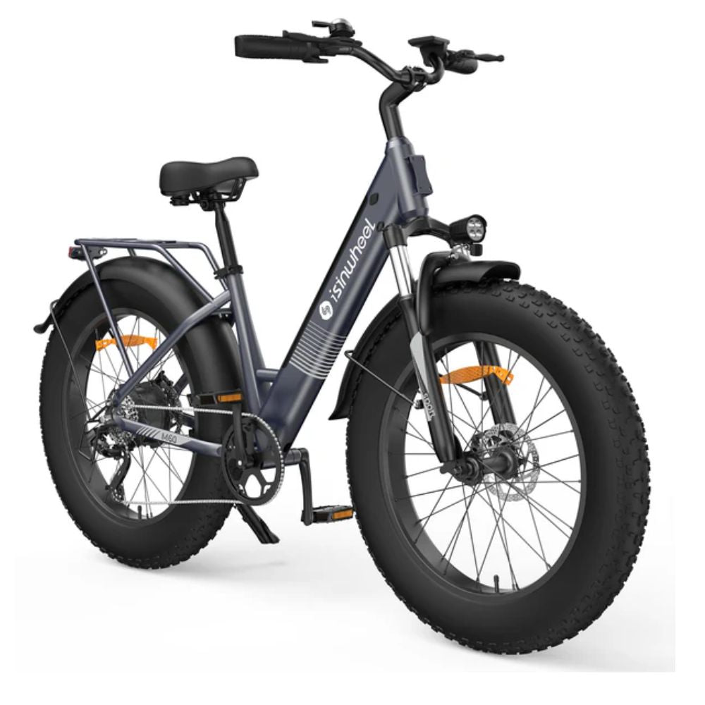 Fat Bike M60 Puissant : Pneus Tout-Terrain, 105km d'Autonomie & Batterie Amovible