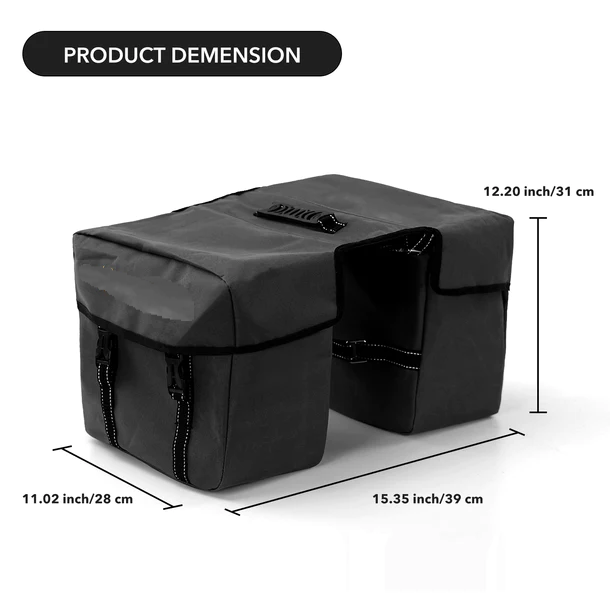 Sacoche pour porte-bagages arrière de vélo électrique U2/M10