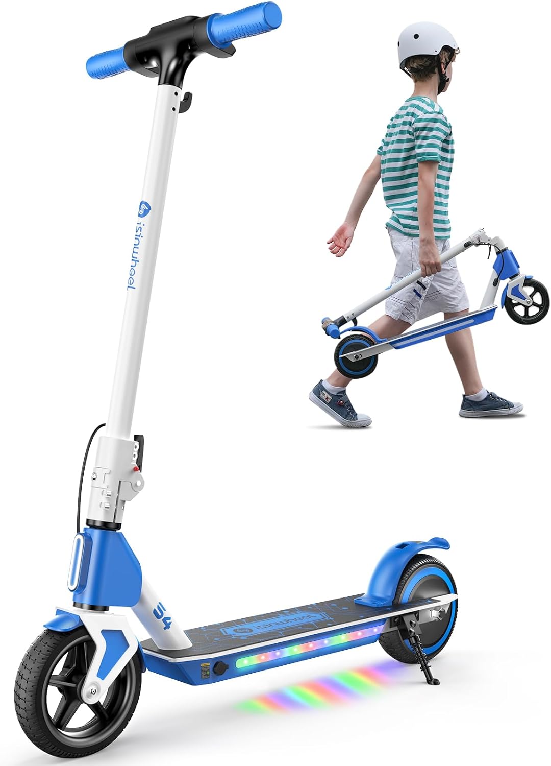 isinwheel S7/S4/iK1S Trottinette électrique réglable pour enfants