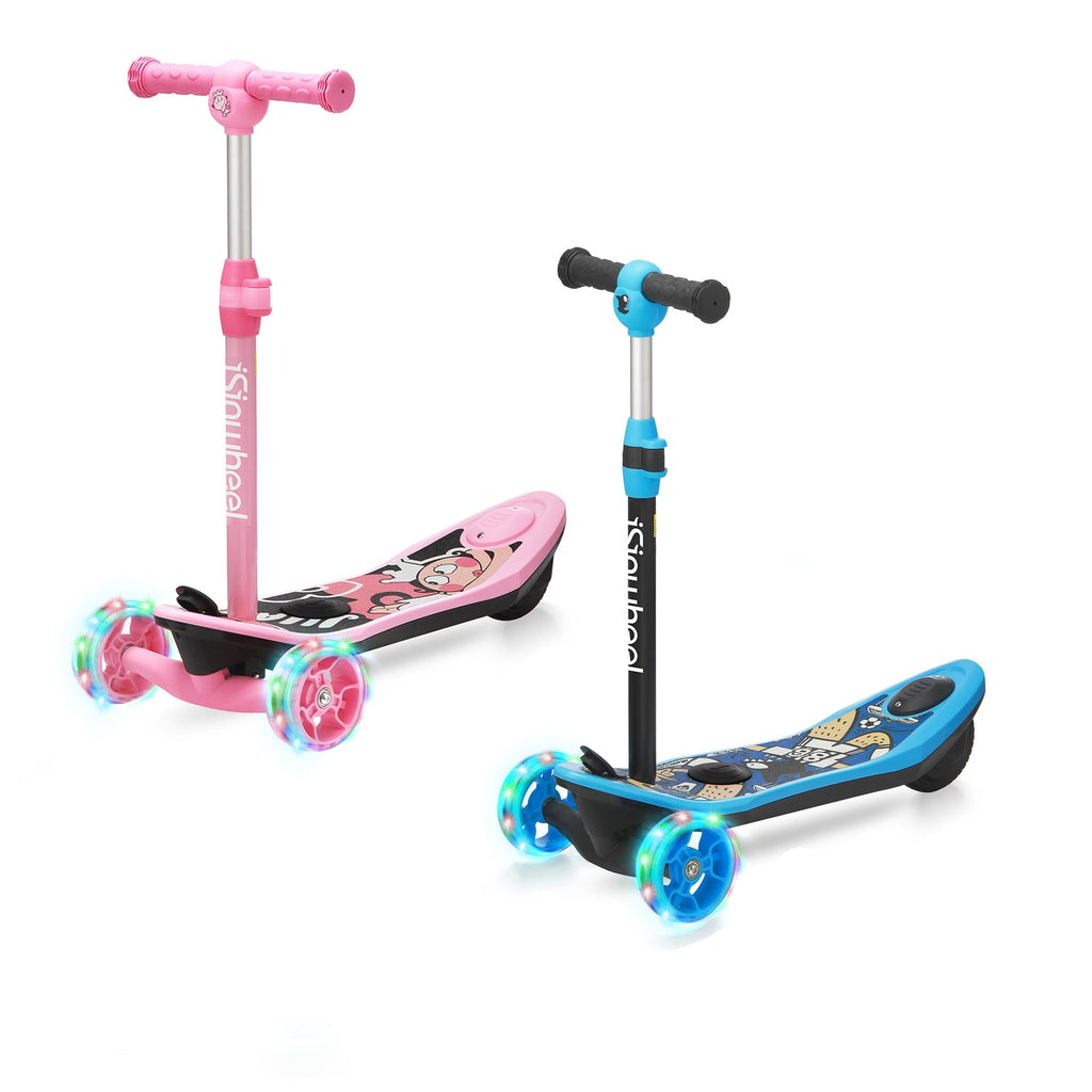 isinwheel® Mini trottinette électrique à 3 roues pour enfants