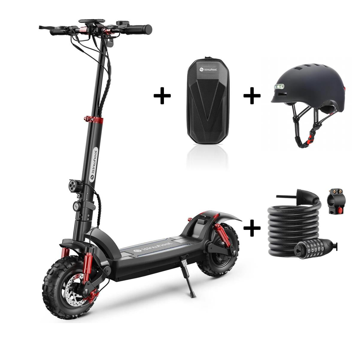 isinwheel® GT2/GT1 Trottinette électrique tout terrain 1200W pour adultes et adolescents