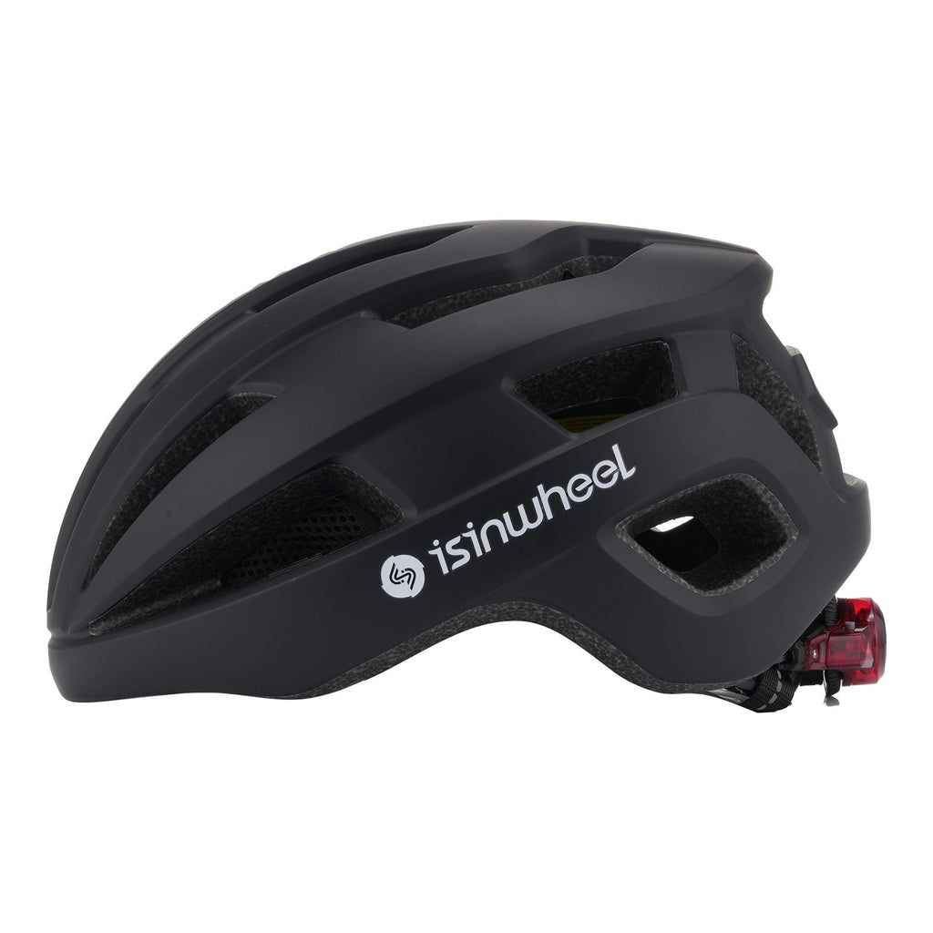isinwheel Casque de vélo électrique avec feu arrière LED