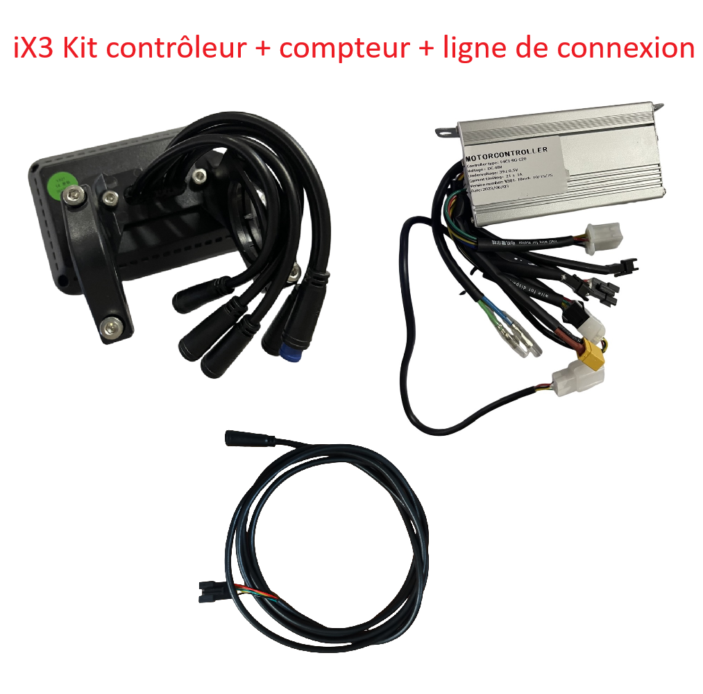 Kit de connexion de compteur de contrôleur pour trottinette électrique iX3